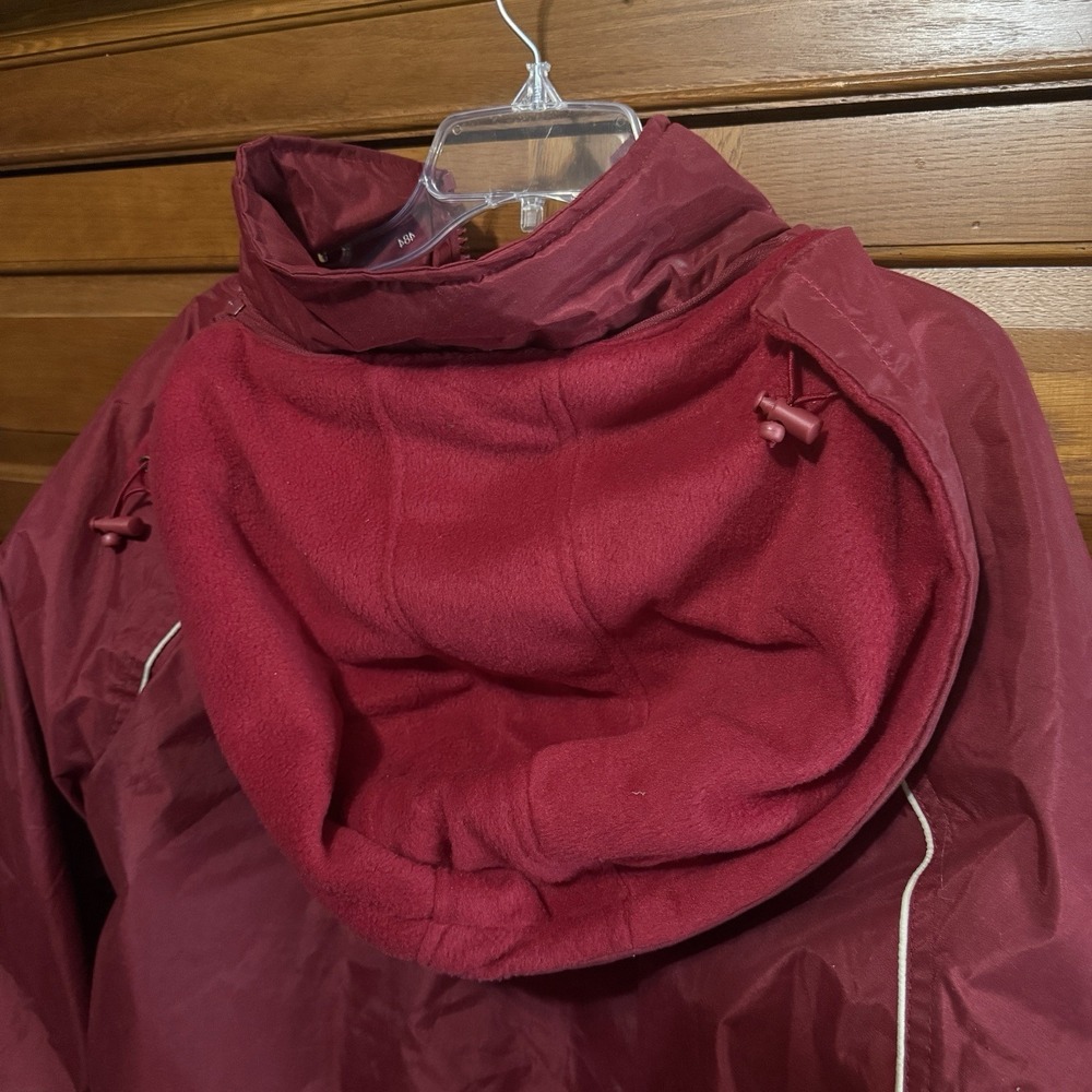 Men's GoGo Fleece Line Jacket San Francisco Full Zip With Detachable Hood Large - Picture 7 of 7